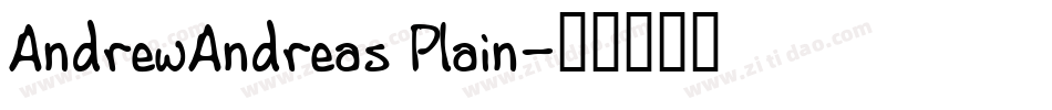 AndrewAndreas Plain字体转换